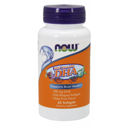 DHA dla dzieci do żucia 100 mg (60 kaps.)