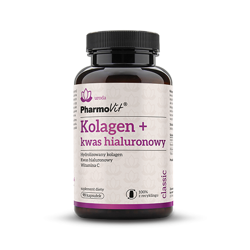 Pharmovit Kolagen + kwas hialuronowy 90 kaps.