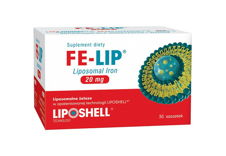 Ascolip Liposomalne Żelazo 20 mg FE-LIP 30 sasz.