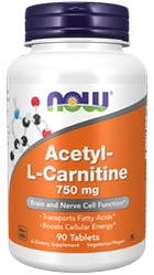Acetylo-l-karnityna 750 mg (90 tabl.)