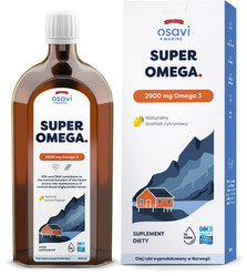 OSAVI Super Omega 2900 mg kwasy EPA i DHA 500 ml smak cytrynowy