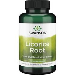 SWANSON Licorice Root 450mg, 100kaps. - Lukrecja