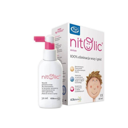 Pipi Nitolic, zestaw przeciw wszawicy, 50 ml