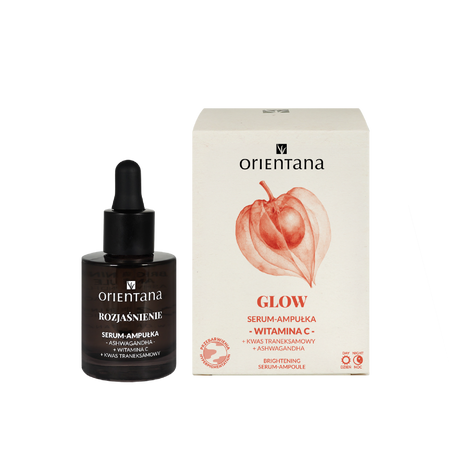 Orientana - Rozjaśnienie Serum-ampułka Ashwagandha Witamina C Kwas traneksamowy 30ml
