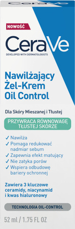 Cerave Nawilżający Żel-Krem Oil Control 52ml