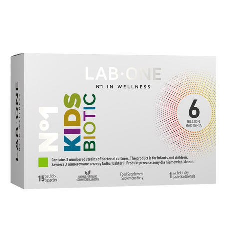 LAB ONE N°1 KidsBiotic probiotyk dla dzieci 15 saszetek