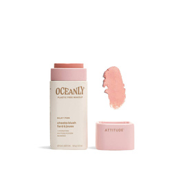 Attitude Oceanly, Róż do policzków, Silky Pink, 8,5 g