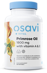 Osavi Primrose Oil with Vitamin A & E, 1800mg - 120 kaps.