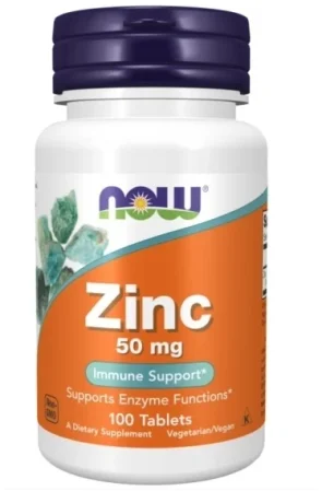 Now Foods Cynk Glukonian 50mg na wsparcie odporności 100 tabl.