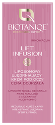 Biotaniqe - Lift Infusion, Liposomowy Ujędrniający Krem pod Oczy Cera Dojrzała, 15 ml