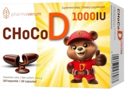 Pharmaverum ChocoD 1000IU 60 kaps.