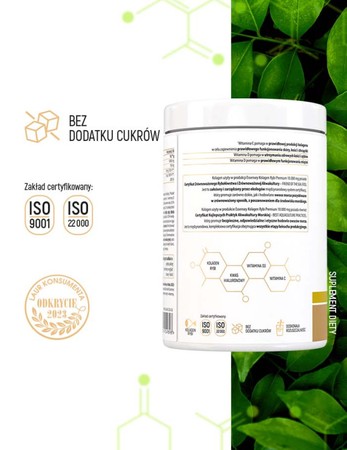 Essensey Kolagen Rybi Premium 10 000mg - 321g smak mango - pomarańcza