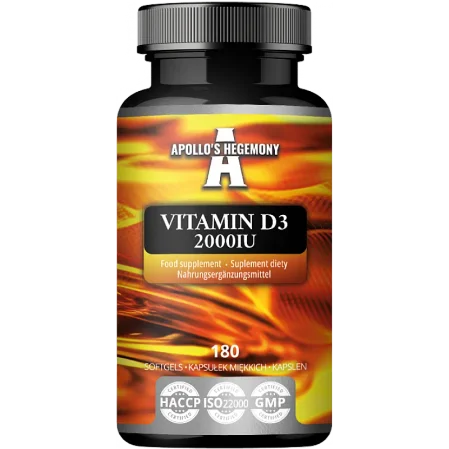 APOLLO'S HEGEMONY Vitamin D3 2000 IU 180 kaps.
