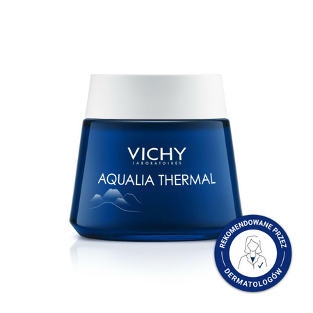 Vichy - Aqualia Thermal Night Spa nawilżająco-regenerujący żel-krem do twarzy na noc - 75ml
