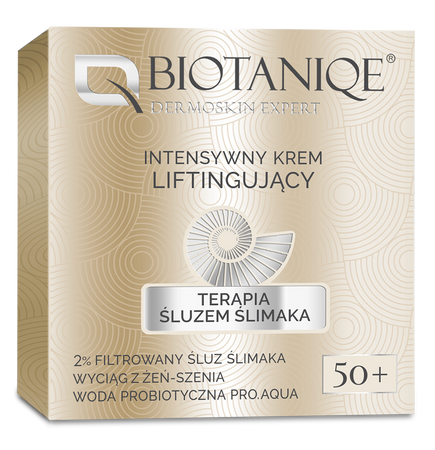 Biotaniqe- Terapia Śluzem Ślimaka,  Intensywny Krem Liftingujący 50+ - 50 ml