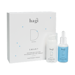 Hagi − Smart D Zestaw do Pielęgnacji Twarzy, Nawilżający Krem 30ml+Serum 30ml