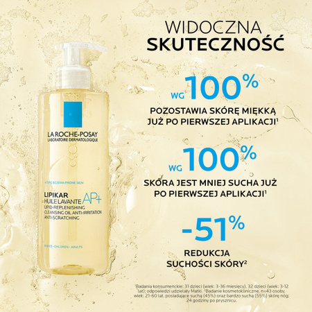 La Roche-Posay Lipikar olejek myjący AP+ do twarzy i ciała 400 ml