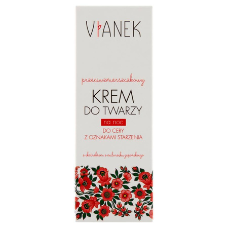 Vianek -Przeciwzmarszczkowy krem do twarzy na noc - 50 ml