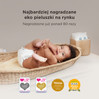 Kit & Kin, Pieluszki Jednorazowe 1 Mini (2-5 kg), Owieczka/Sówka, 38 szt.
