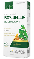 Medica Herbs Boswellia Kadzidłowiec 350mg na wsparcie stawów 60 kaps.