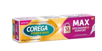 Corega Power Max Mocowanie+Komfort krem 40g