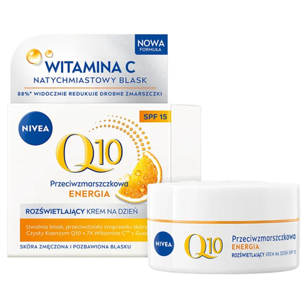 Q10 Plus C Odmłodzona + Pełna Energii Cera przeciwzmarszczkowy krem na dzień SPF15 50ml
