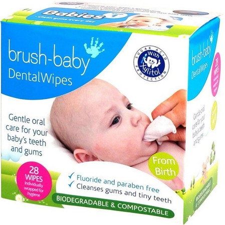 DentalWipes chusteczki do czyszczenia dziąseł i zębów mlecznych 28szt.