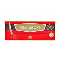 Ginseng Poland − Ginseng 200, żeńszeń, mleczko pszczele i miód − 10 x 10 ml