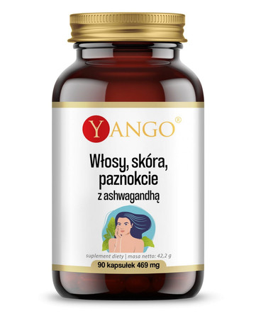Yango − Włosy, skóra, paznokcie z ashwagandhą − 90 kaps.