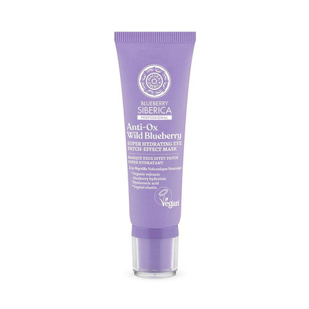 Wegańska, supernawilżająca maska pod oczy, 30ml BLUEBERRY SIBERICA