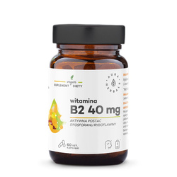 Aura Herbals Witamina B2 R-5-P 40 mg, ryboflawina, 60 kaps.