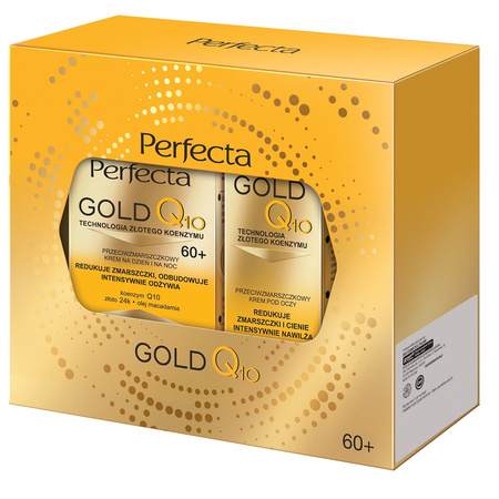 Gold Q10 zestaw krem przeciwzmarszczkowy 60+ 50ml + przeciwzmarszczkowy krem pod oczy 15ml