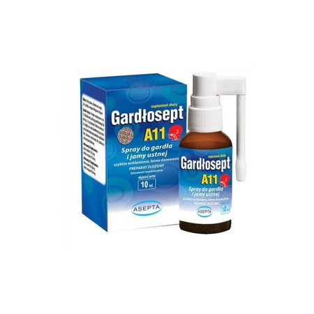 Asepta Gardłosept A11 Spray do gardła 10 ml