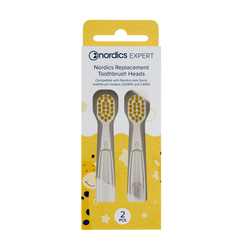 KOŃCÓWKI DO SZCZOTECZKI SONICZNEJ CA910 DLA DZIECI ŻÓŁTE - NORDICS EXPERT