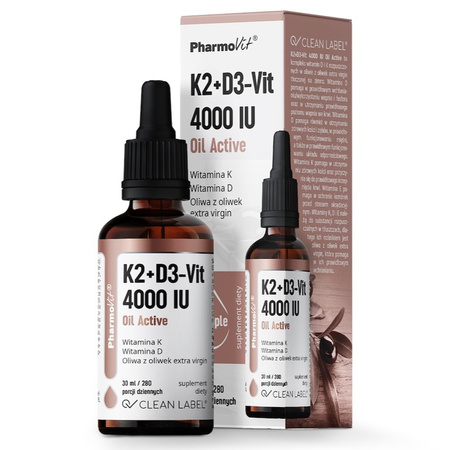 Pharmovit Witamina K2 + D3 (75 mcg + 100 mcg) 30 ml w kroplach