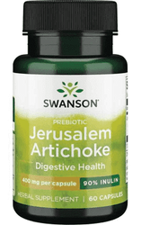 Swanson − Jerusalem Artichoke, słonecznik bulwiasty 400 mg − 60 kaps.
