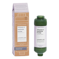 Vitamin C Shower Filter filtr prysznicowy z witaminą C do ciała i skóry głowy Lavender Land 70g