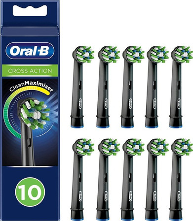 ORAL-B BRAUN KOŃCÓWKI EB50-10 CROSSACT.BLACK CleanMaximizer