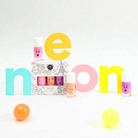 NAILMATIC NEONY- ZESTAW 3 LAKIERÓW DO PAZN 24 ml