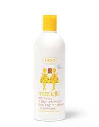Ziaja, Maziajki szampon + płyn do mycia Lody Ciasteczkowo - Waniliowe 400ml