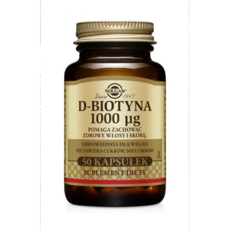 Solgar D-Biotyna 1000 mcg 50 kaps.