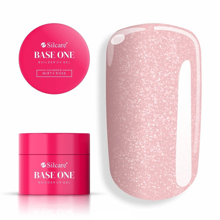 Base One Shimmer Misty Rose żel budujący do paznokci 15g