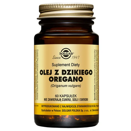 SOLGAR Olej z dzikiego oregano 60 kaps.