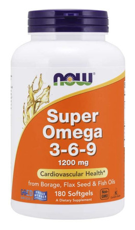 Now - Super omega 3-6-9 - 1200 mg - 180 kaps