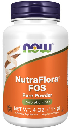 NOW FOODS NutraFlora® FOS - Fruktooligosacharydy w proszku (113 g)