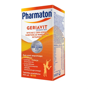 Pharmaton Geriavit 100 tabletek