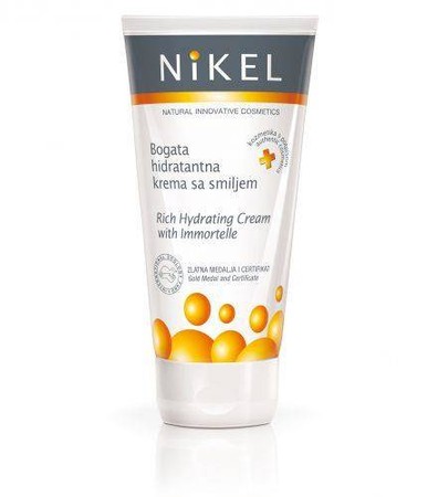 Nikel, Bogaty krem nawilżający do twarzy z wyciągiem z kwiatu Immortelle, 50 ml