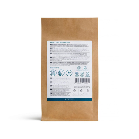 Georganics, Naturalne tabletki do płukania jamy ustnej, do codziennej pielęgnacji, smak mięty pieprzowej, 720 tabletek