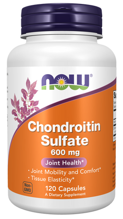 NOW FOODS Chondroitin Sulfate - Siarczan Chondroityny 600 mg (120 kaps.)