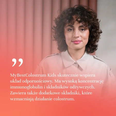 MyBestPharm MyBestColostrum Kids suplementy wspierający odporność dla dzieci diety 60 pastylek